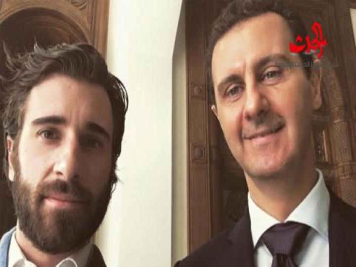 سيلفي الرئيس الأسد وبرلماني فرنسي تشعل مواقع التواصل الاجتماعي