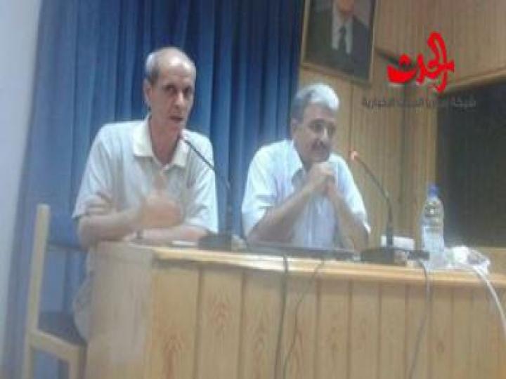 محاضرة بعنوان الطين المقدس للمهندس نزهت معصراني في ثقافي حمص  