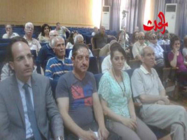 محاضرة بعنوان الطين المقدس للمهندس نزهت معصراني في ثقافي حمص  