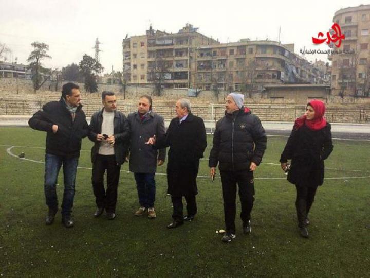 حلب تنتظر دعم القيادة لإفتتاح لملاعبها الكروية