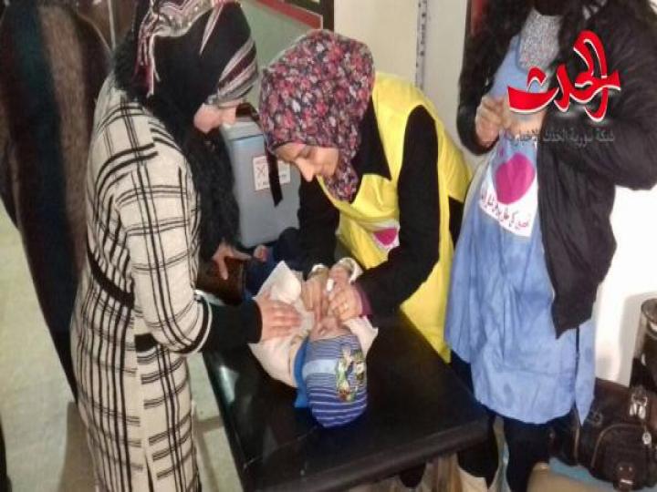 انطلاق حملة تلقيح ضد شلل الأطفال في محافظة الحسكة