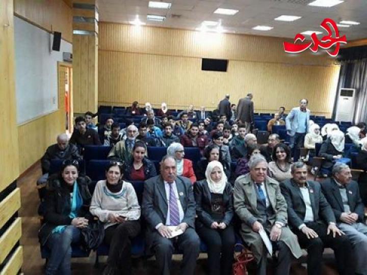نحو مزيد من تعزيز الوحدة الوطنية .. محاضرة للعميد الركن رجب ديب في ثقافي حمص 
