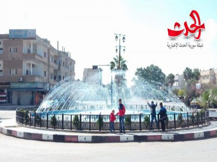 مشروع تأهيل دوار البريد يعيد رونق الحياة لمدينة درعا
