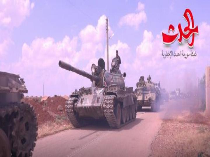 أكبر فصيل ارهابي في درعا يستعرض قواته وعتاده العسكري  رافضا التسويات والمصالحات
