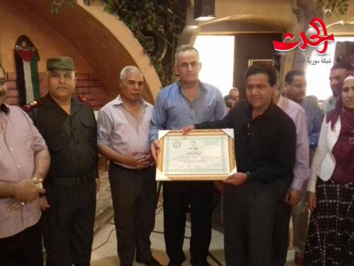 اتحاد نقابات العمال مع جمعية سورية اليمامة الخيرية يكرمون ذوي الشهداء بالحسكة