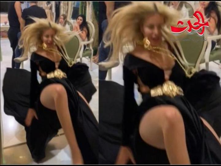  لحظة سقوط دومينيك حوراني أرضا أثناء استعراض مهاراتها.. فيديو 