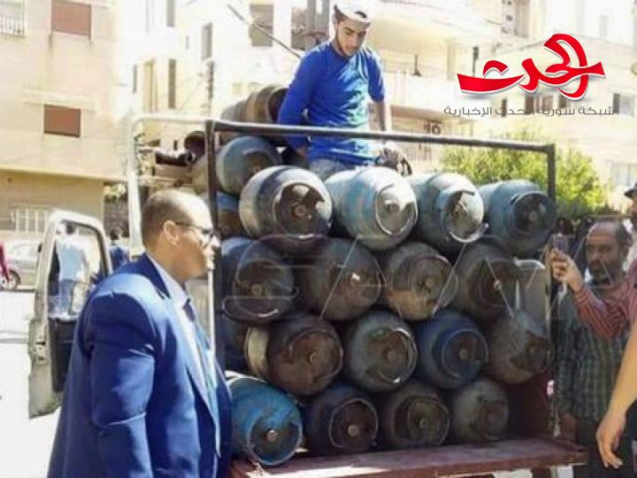 السورية للتجارة تسير سيارات لبيع الغاز المنزلي في دمشق