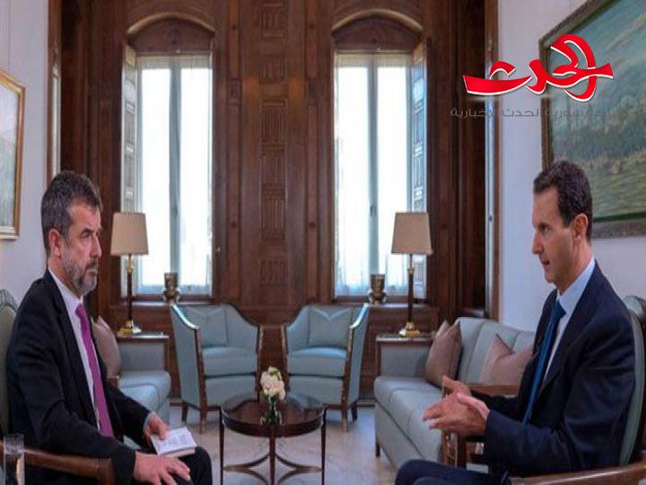 مقابلة الرئيس الأسد مع مجلة باري ماتش الفرنسية 