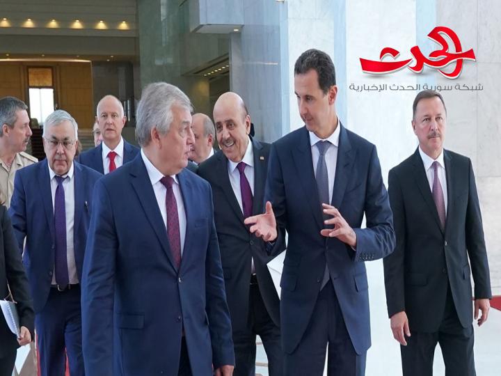 الرئيس الأسد يستقبل المبعوث الخاص للرئيس الروسي فلاديمير بوتين 