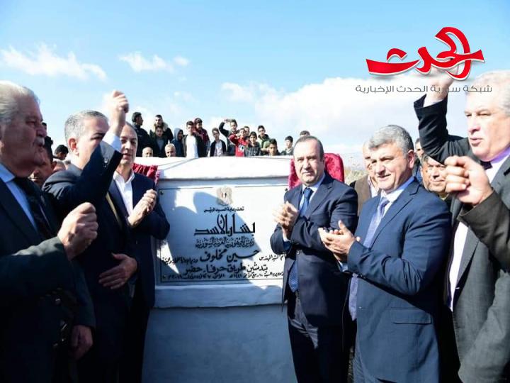 افتتاح طريق يربط بين حرفا بريف دمشق وحضر في. القنيطرة 