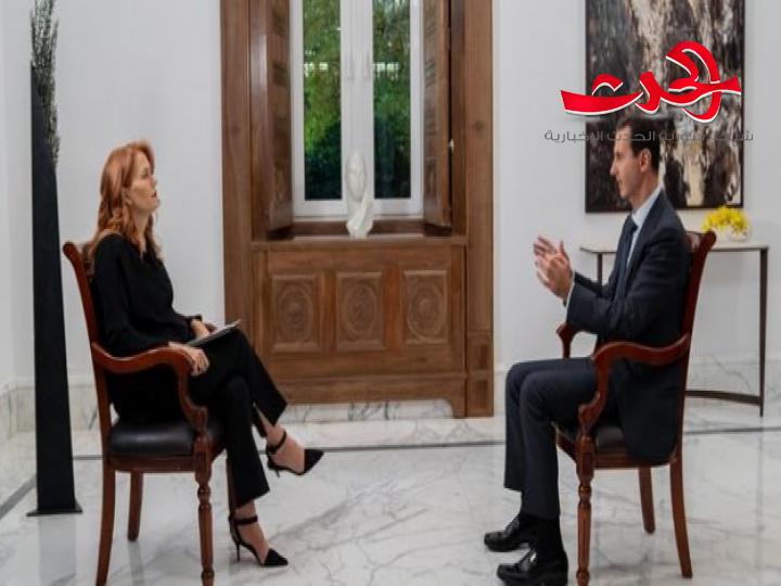 الرئيس الأسد: أوروبا كانت اللاعب الرئيسي في خلق الفوضى في سورية