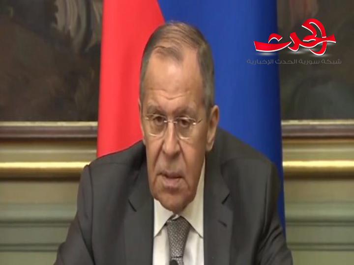 لافروف يجدد حرص روسيا القضاء على الإرهاب في سورية بشكل نهائي