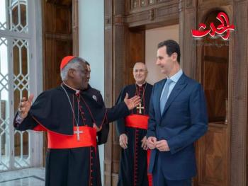 السيد الرئيس بشار الأسد يتسلم رسالة خطية من بابا الفاتيكان فرنسيس