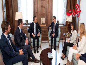 الرئيس الأسد يستقبل وفداً من حزب التجمع الوطني الفرنسي واللقاء يتناول الأوضاع في سورية
