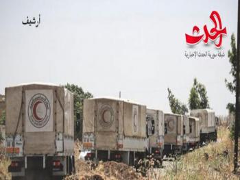 الهلال الأحمر العربي السوري قافلة مساعدات إنسانية إلى مخيم الركبان
