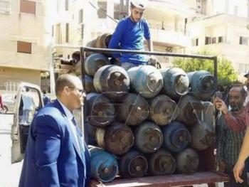 السورية للتجارة تسير سيارات لبيع الغاز المنزلي في دمشق