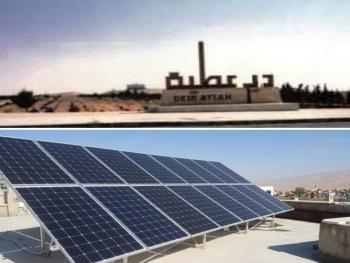 مجلس مدينة«دير عطية» يعتمد الطاقة الشمسية بديلاً عن تقنين الكهرباء