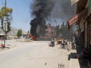 انفجار سيارة مفخخة في مدينة عفرين شمال سورية