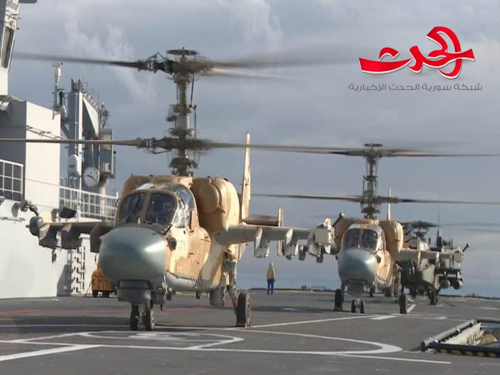 القوات البحرية المصرية تقوم بتنفيذ عملية برمائية كاملة فى البحر المتوسط