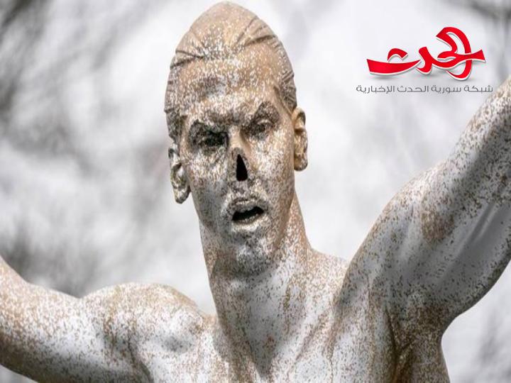 تمثال إبراهيموفيتش يتعرض للتخريب مجددا