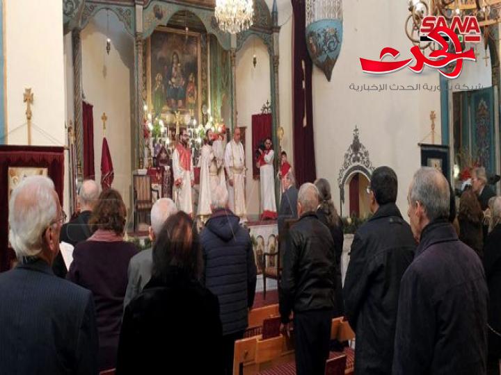 قداس إلهي بمناسبة عيد الميلاد المجيد في كنيسة القديس سركيس للأرمن الأرثوذكس بدمشق