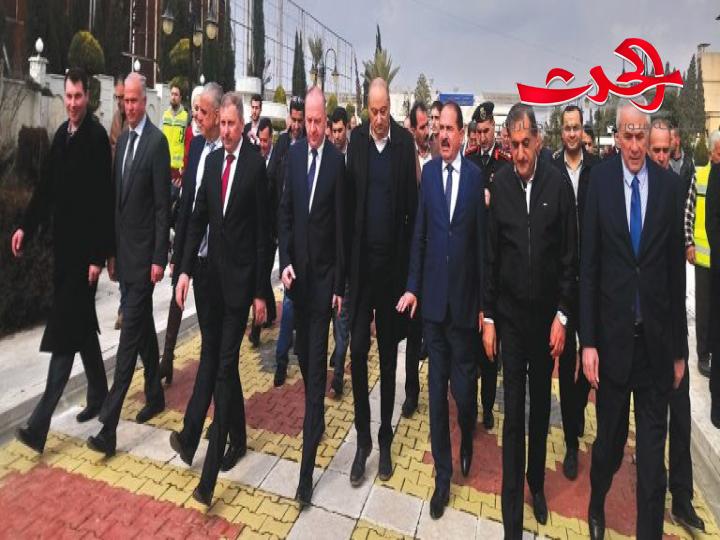 ثلاثة وزراء في افتتاح مطار حلب أشادوا بجهود الجيش العربي السوري بتأمين المطار