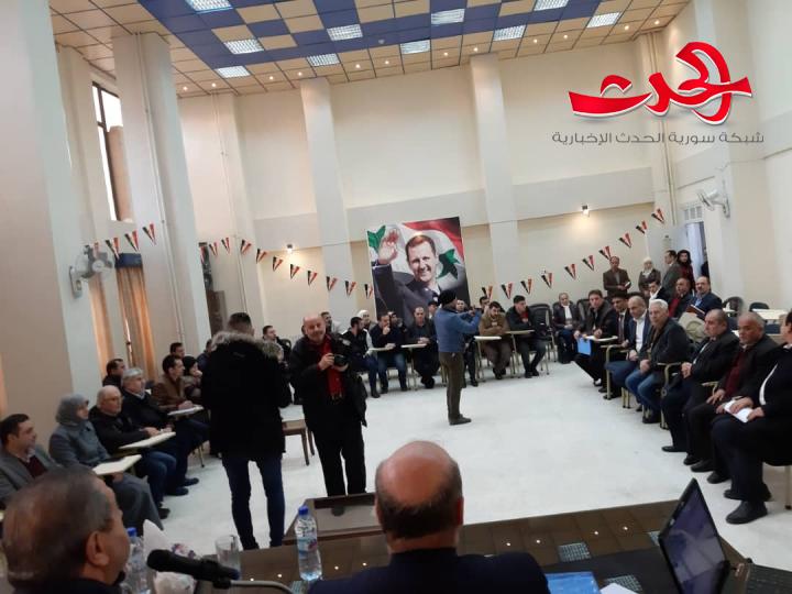 اجتماعات نوعية للوزير النداف مع المدراء القائمين على الأسرة التموينية بمحافظة حلب وريفها 