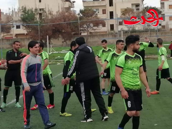    جباب بطلا" لمحافظة درعا بكرة القدم بعد فوزه على ازرع