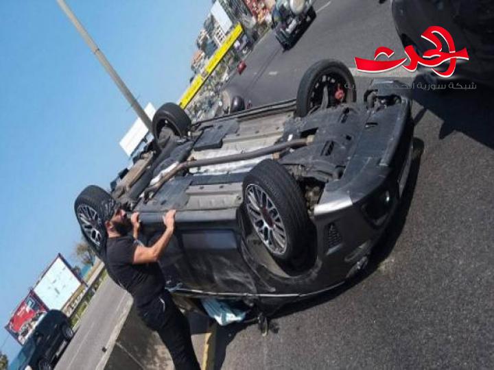 خالد ابن راغب علامة يتعرض لحادث سير وينجو باعجوبة