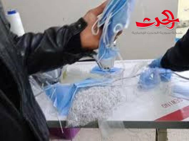 ورشة تبيع كمامات مغشوشة في ريف دمشق باسعار باهظة