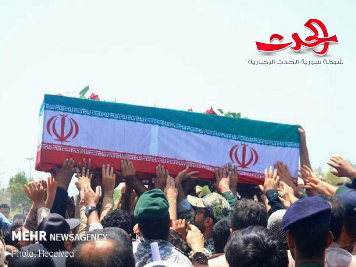 إيران تشيع جثامين شهداء الفرقاطة كنارك