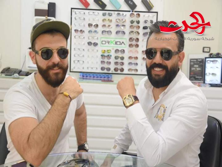 هذا ماجمع الإعلامي حيدر أحمد والسيد عمار الملا في أوركيدا للنظارات في دمشق