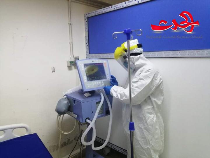 تزويد  قسم العزل بمشفى درعا بأجهزة تنفس اصطناعي 