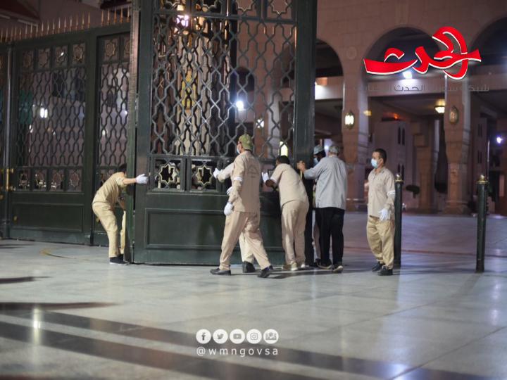 بالصور.. شاهد افنناح المسجد النبوي لأول مرة بعد حائحة كورونا