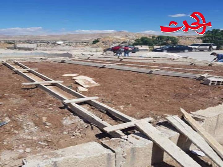 بلدية داريا تبدأ اعمال التأهيل لدوار الباسل