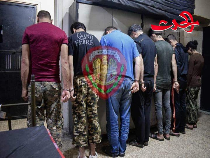 شرطة ناحية جرمانا في ريف دمشق تلقي القبض على عصابة سرقة وتعيد جزء كبير من المسروقات لأصحابها