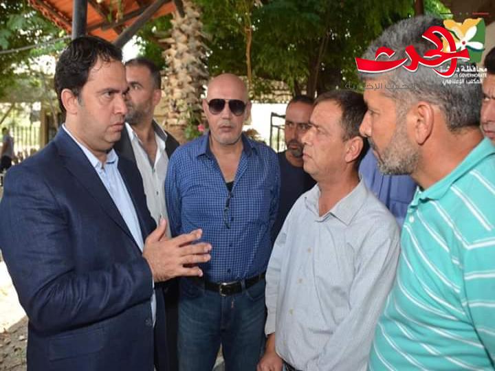 محافظ دمشق يتفقد أعمال إكساء مدرسة عش الورور وتأهيل كراج العباسيين