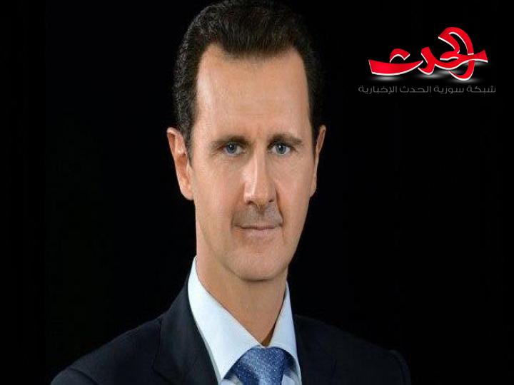 الرئيس الأسد يتلقى برقية تهنئة من وزير الأوقاف بعيد الأضحى المبارك