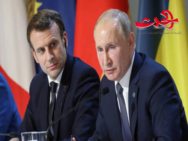 بوتين ل ماكرون: يجب تسوية الوضع في لبنان دون تدخل خارجي