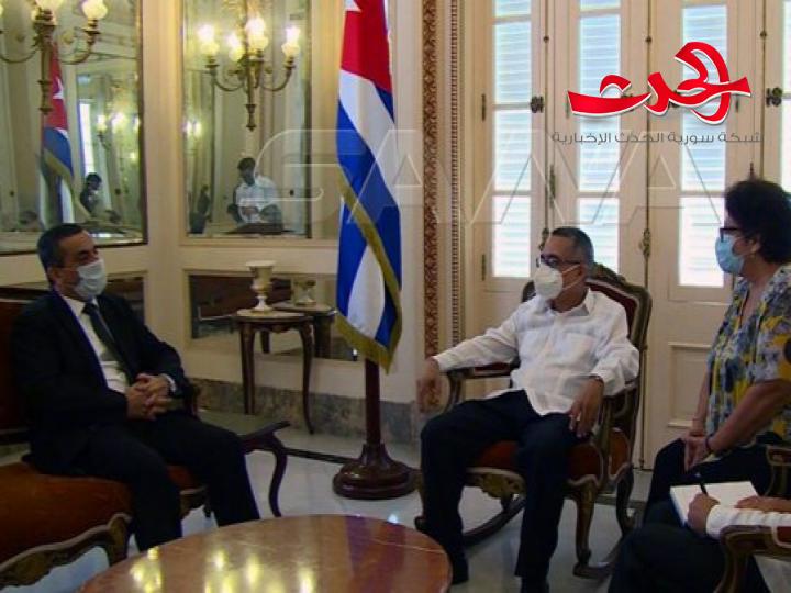 نائب وزير خارجية كوبا: سورية نموذج في الصمود وستتغلب على كل التحديات التي تواجهها