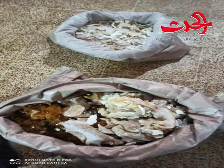 مواد فاسدة في معمل راحة بـ ريف دمشق