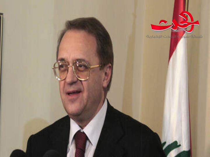 بوغدانوف يبحث مع مستشار الرئيس اللبناني تخطي نتائج انفجار بيروت