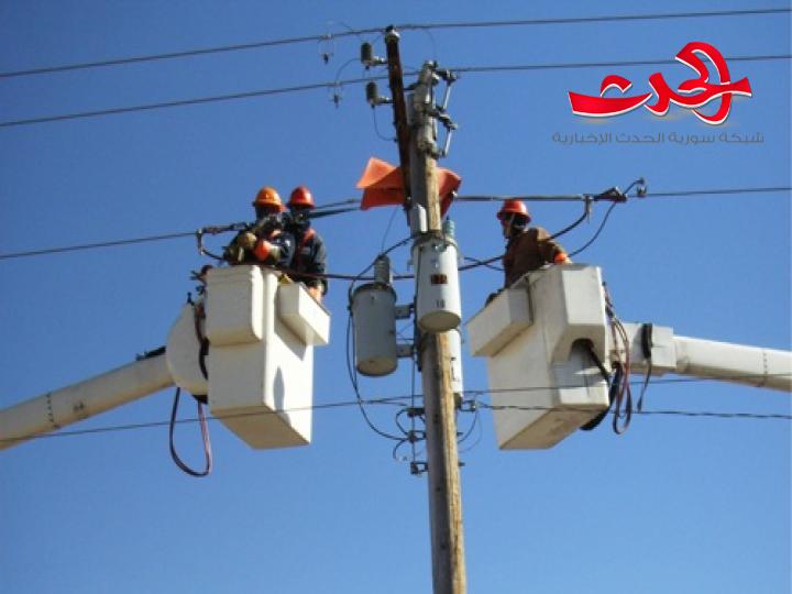 الكهرباء تعود لعدد من قرى ريف تل تمر شمالي الحسكة