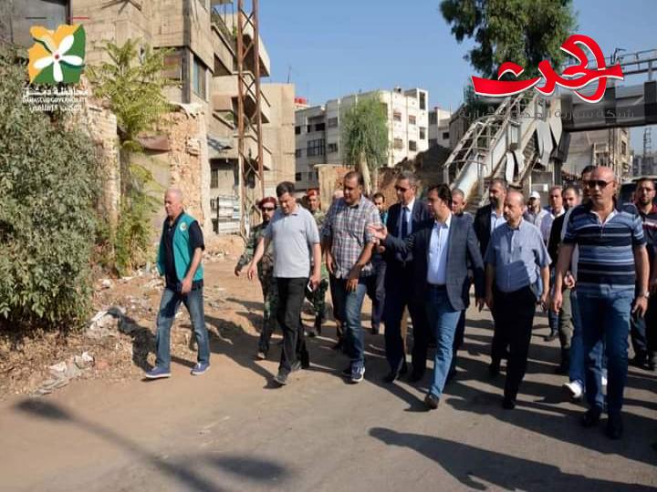محافظ دمشق تقديم جميع التسهيلات لعودة الأهالي لجادة السيد أحمد وحي الهدفة