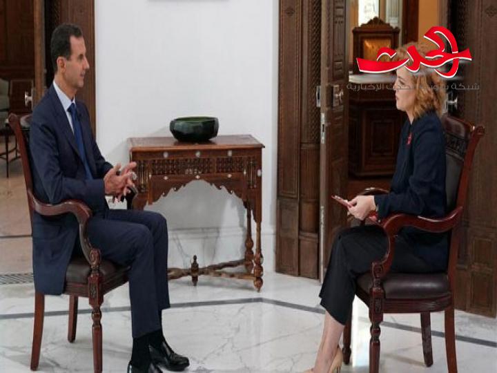 الرئيس الأسد.. مقابلة مع قناة زفيزدا الروسية