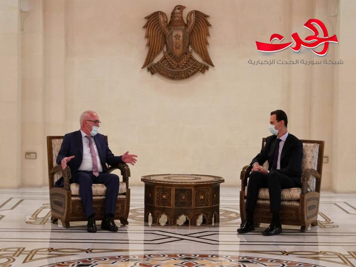 الرئيس الاسد يستقبل الوفد الابخازي والحديث عن التعاون المشترك بين البلدين
