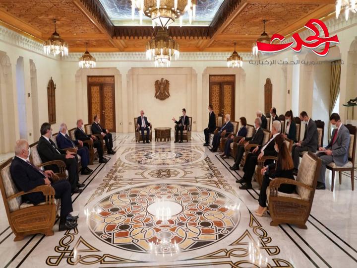 الرئيس الاسد يستقبل الوفد الابخازي والحديث عن التعاون المشترك بين البلدين