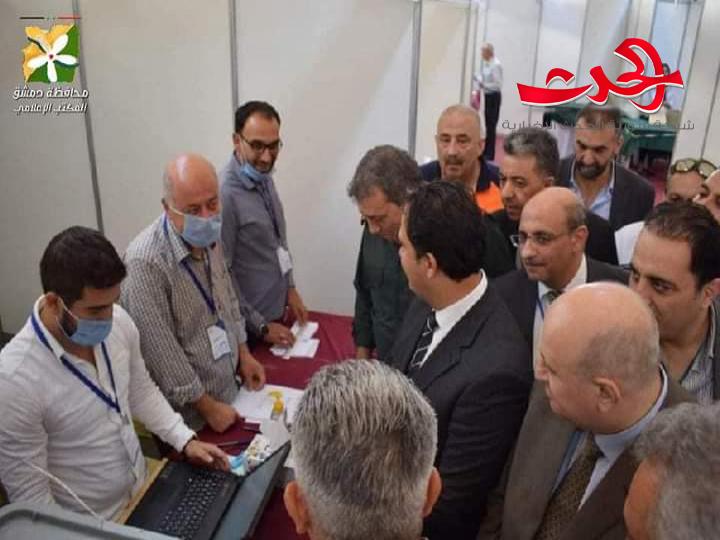 محافظ دمشق يواكب انتخابات غرفة تجارة دمشق