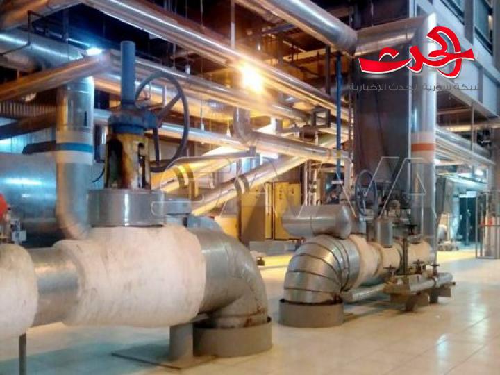 بخبرات وطنية.. صيانة العنفة البخارية الأولى في محطة توليد كهرباء الزارة في حماة
