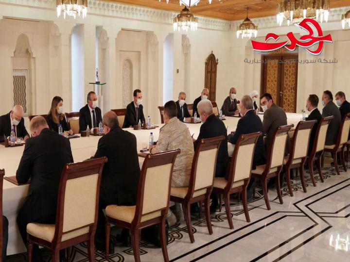 الرئيس الأسد يستقبل وفدا روسيا من وزارتي الدفاع والخارجية 